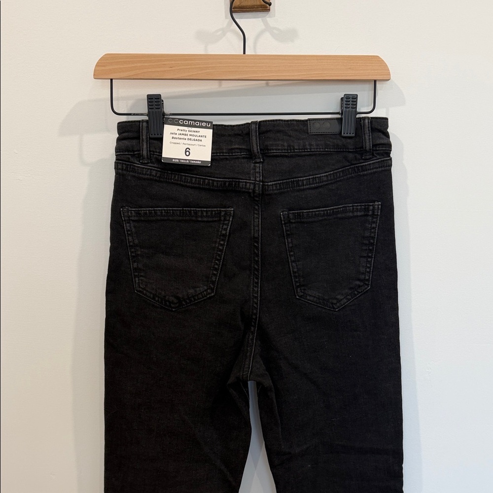 Camaieu Black Skinny Jeans for Women size 6 NWT - Picture 4 of 6